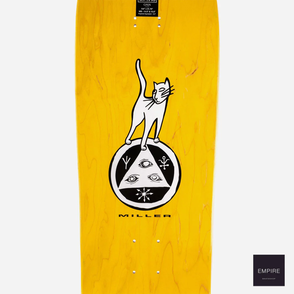 WELCOME SKATEBOARDS ''BIRD FEEDER" CHRIS MILLER PRO MODEL ON GAIA - WHITE – Image 4