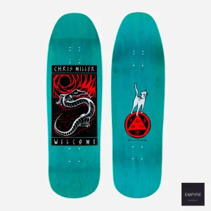 WELCOME SKATEBOARDS ''MILLARD LIZARD" CHRIS MILLER PRO MODEL ON GAIA - TEAL