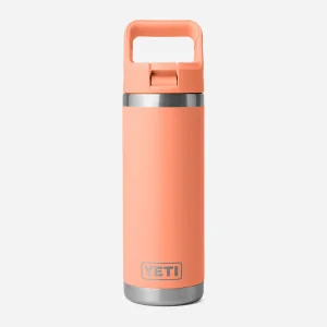 YETI - BOUTEILLE RAMBLER 18 oz (532 ml) AVEC COUVERCLE A PAILLE - Lowcountry Peach