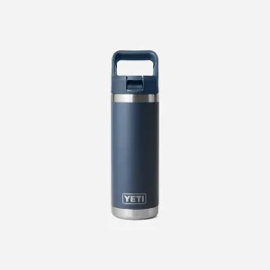 YETI - BOUTEILLE RAMBLER 18oz BOUCHON PAILLE - Navy