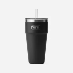 YETI - VERRE 26 oz (760 ml) AVEC COUVERCLE A PAILLE - Black