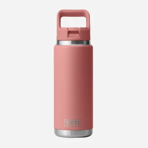 YETI - BOUTEILLE RAMBLER 26oz BOUCHON PAILLE - Sandstone Pink