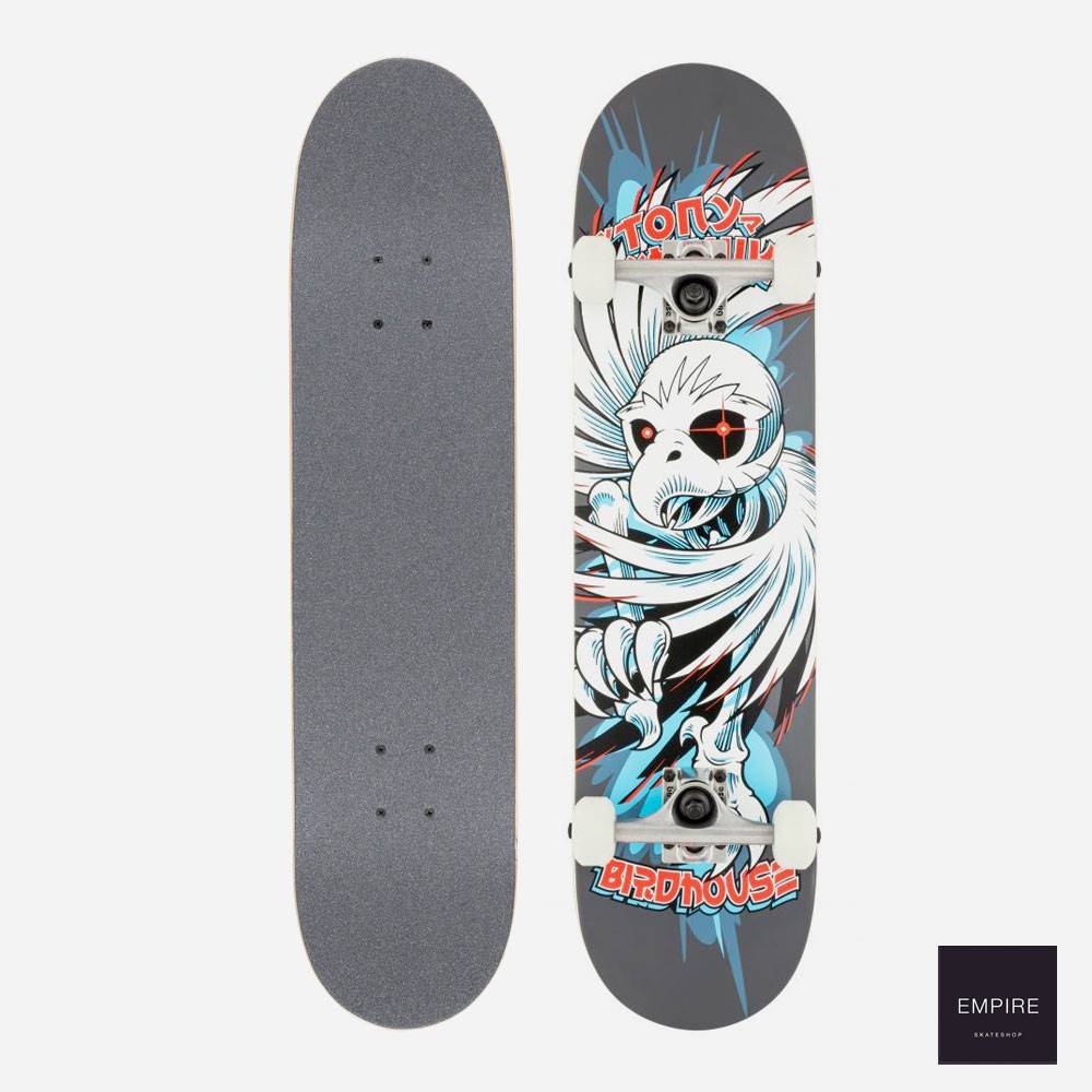 BIRDHOUSE STAGE 1 COMPLETE HAWK SPIRAL GREY - 7.75