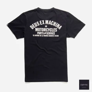 DEUS EX MACHINA - BIARRITZ ADDRESS TEE - Black