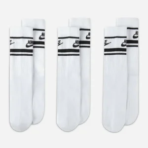Nike - Everyday Essential Stripe 3 Pack Socks - White / Black