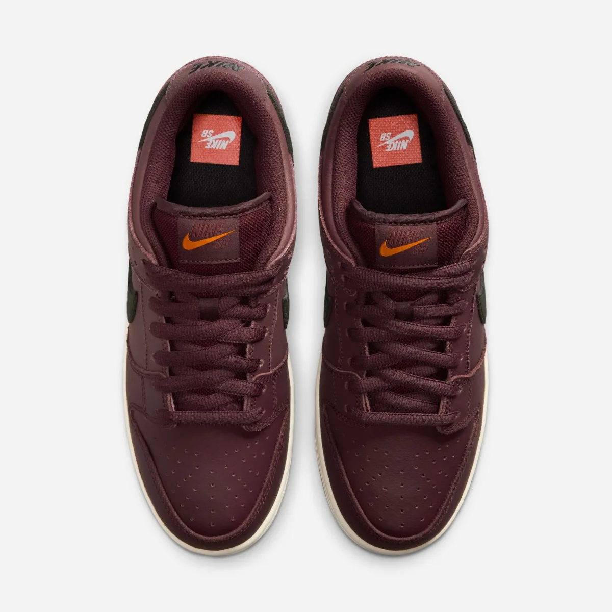 Nike SB Dunk Low Pro ISO - Burgundy Crush (Orange Label) – Image 5