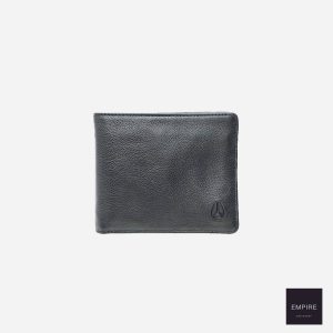 NIXON SATELLITE BIG BILL BI-FOLD WALLET - All black