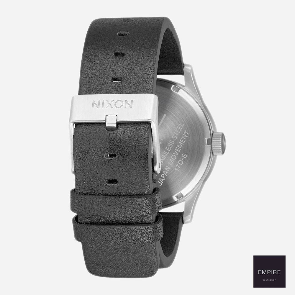 NIXON SENTRY LEATHER - White Silver Black – Image 3