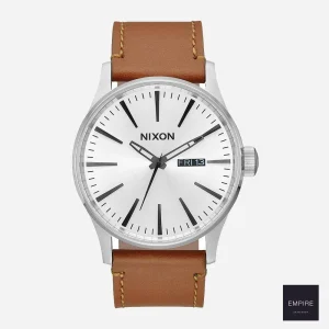 NIXON SENTRY LEATHER - White Sunray Saddle