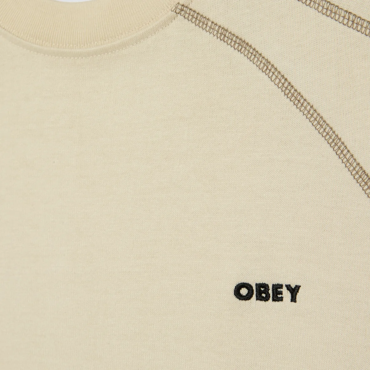 T-Shirt OBEY - Contrast Stitch Tee Silver Birch – Image 4