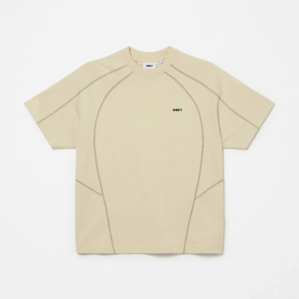 T-Shirt OBEY - Contrast Stitch Tee Silver Birch