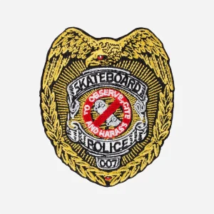 Patch Powell Peralta Skateboard Police - Écusson Brodé "To Observe and Harass"