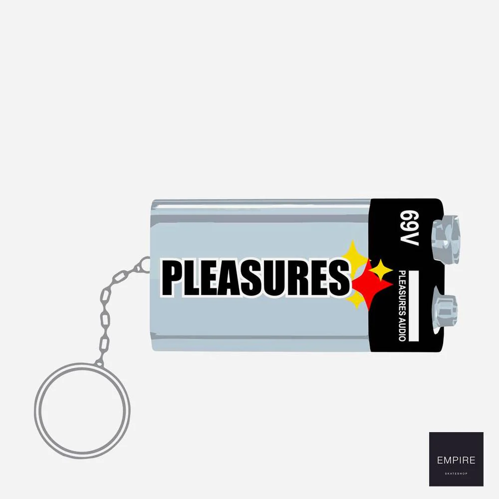 PLEASURES - CHARGE PVC KEYCHAIN - Grey – Image 2