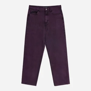 RAVE SKATEBOARDS - GROS DENIM PANT-  Purple Acid Wash