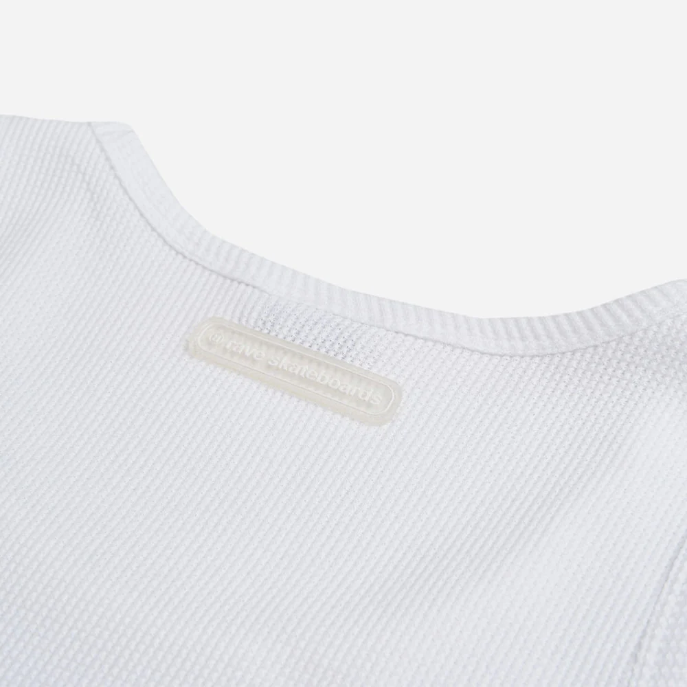 RAVE SKATEBOARDS - NO LEAK WAFFLE TANK TOP - White – Image 5