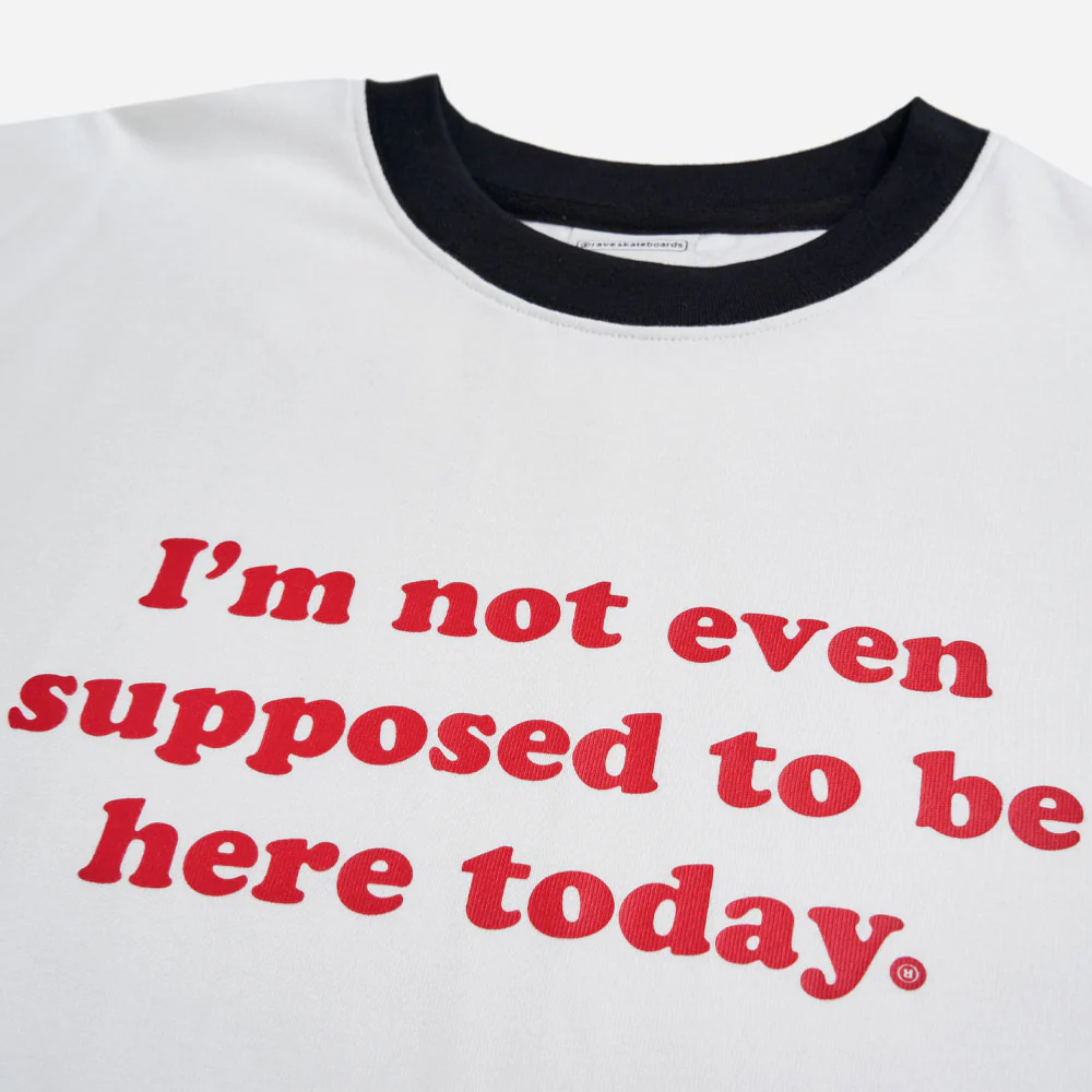 RAVE SKATEBOARDS - PEDRO RINGER TEE - White – Image 3