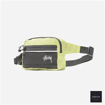 STUSSY RIPSTOP NYLON WAIST BAG - Lime Lime – Image 3